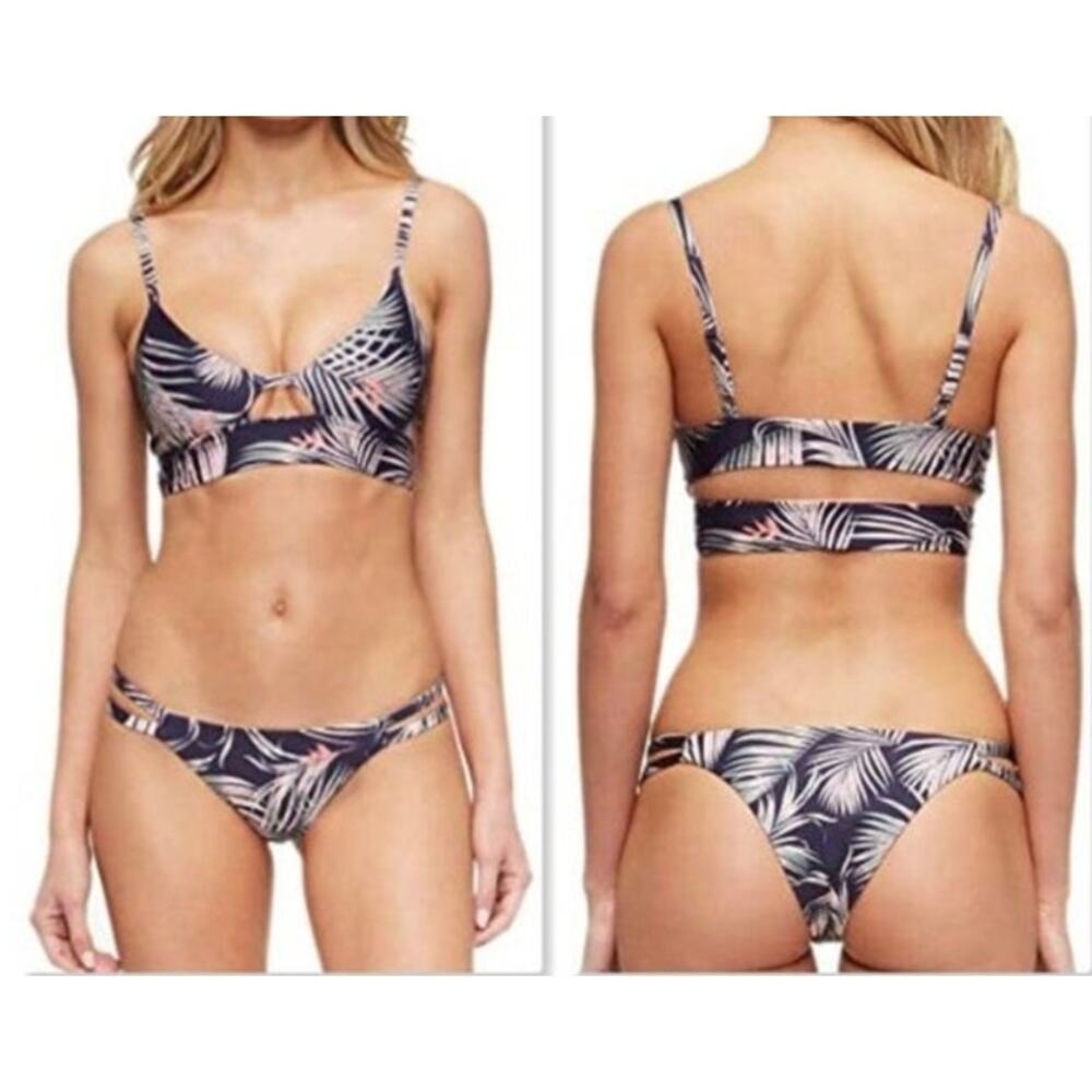 Tavik Women's Swimwear Vine Side Straps Bikini Bottom and Top L
